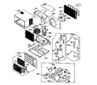 Goldstar LW-B0810CL cabinet parts diagram