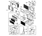 Goldstar M5404R cabinet parts diagram