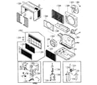 Goldstar R5205 cabinet parts diagram