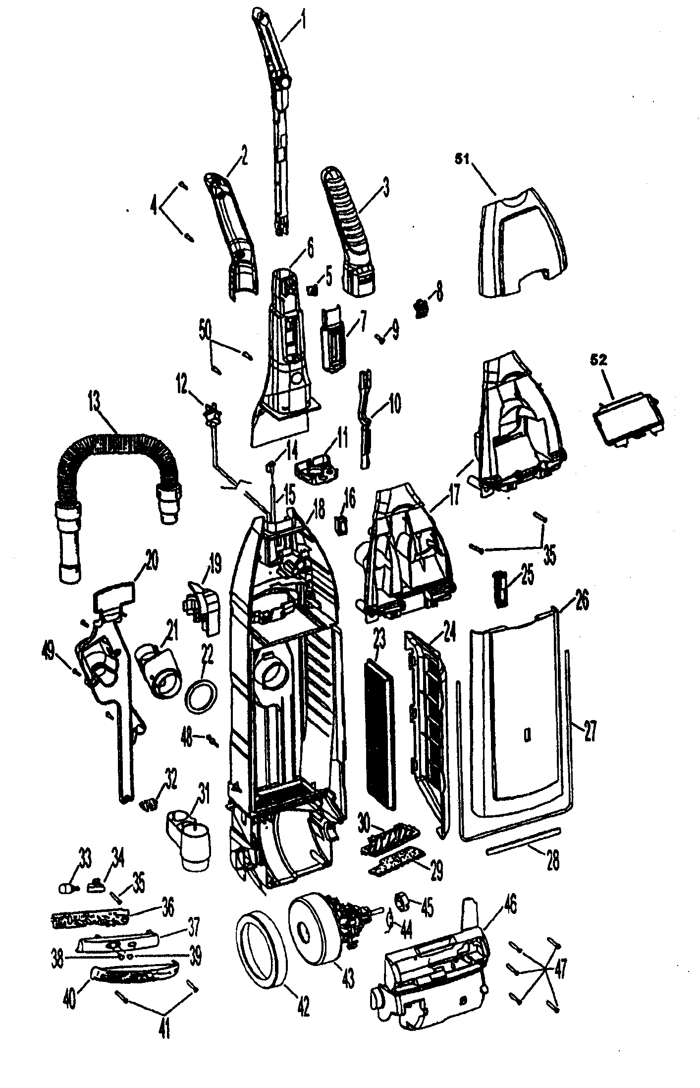 Upright assy