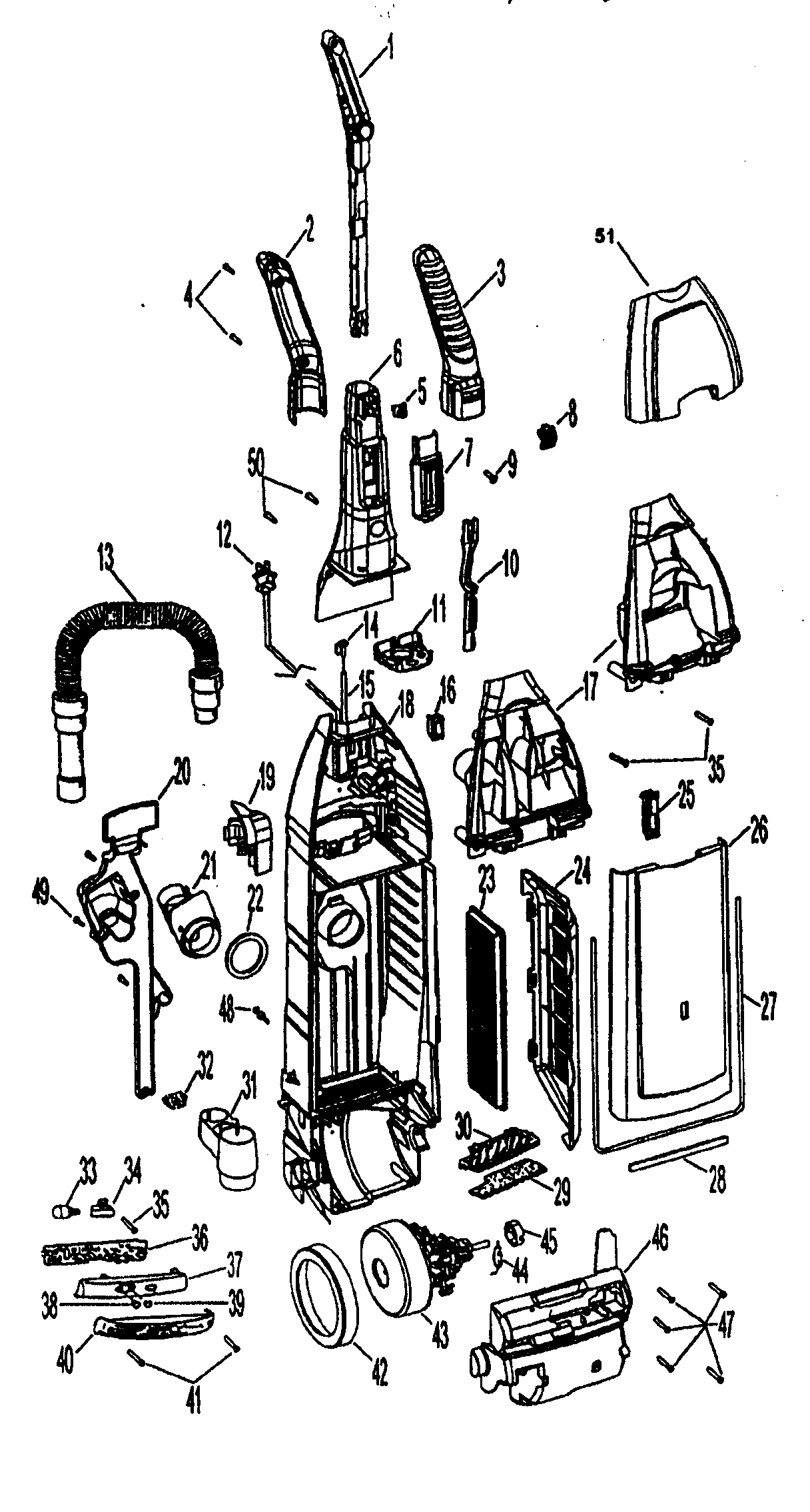 Upright assy