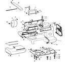 Brother PE-180D front assy diagram