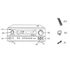 Denon AVR-1083 cabinet parts diagram