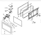 Panasonic TH-42PHW5 front cabinet parts diagram