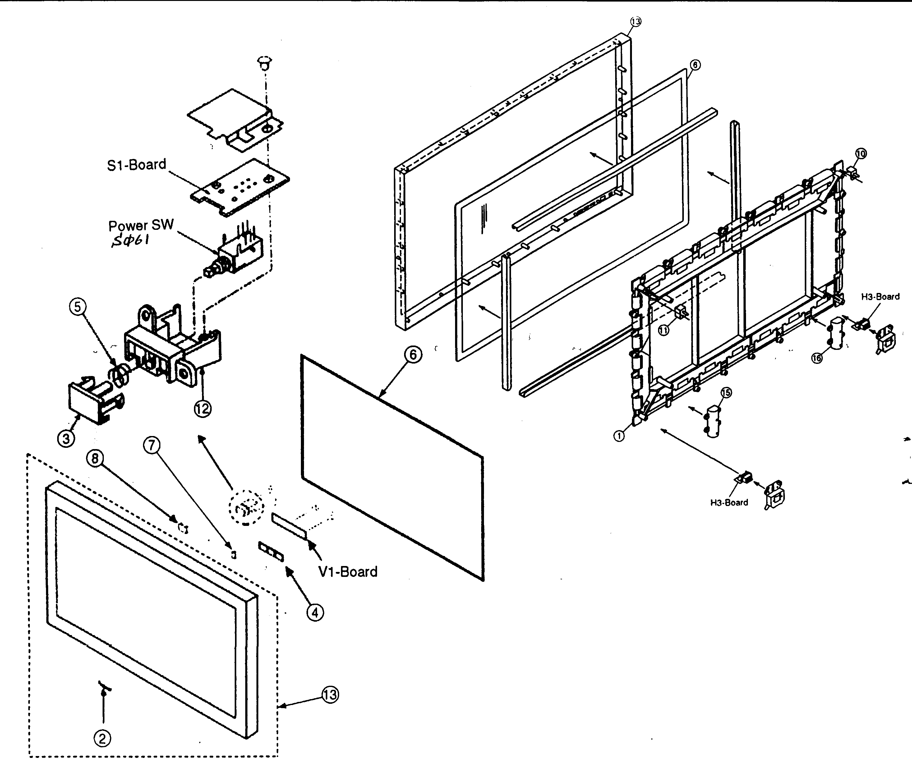Front cabinet parts