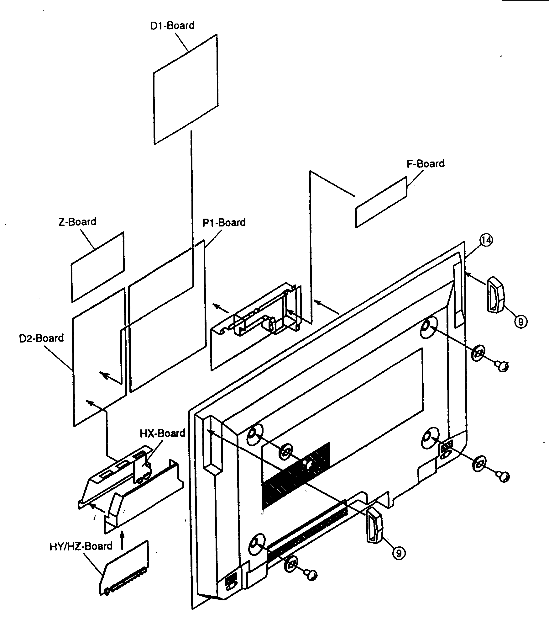 Back cabinet parts