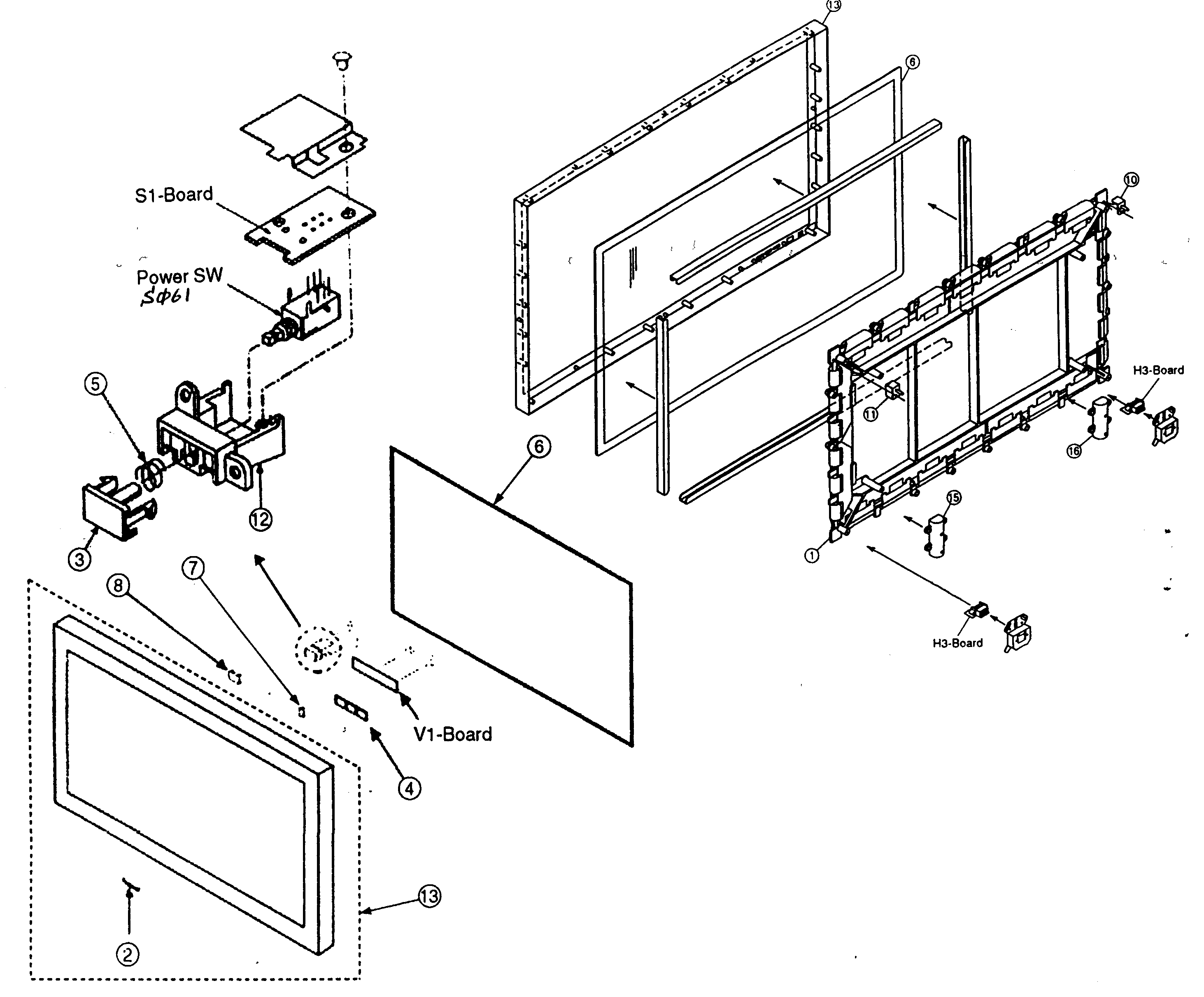 Front cabinet parts