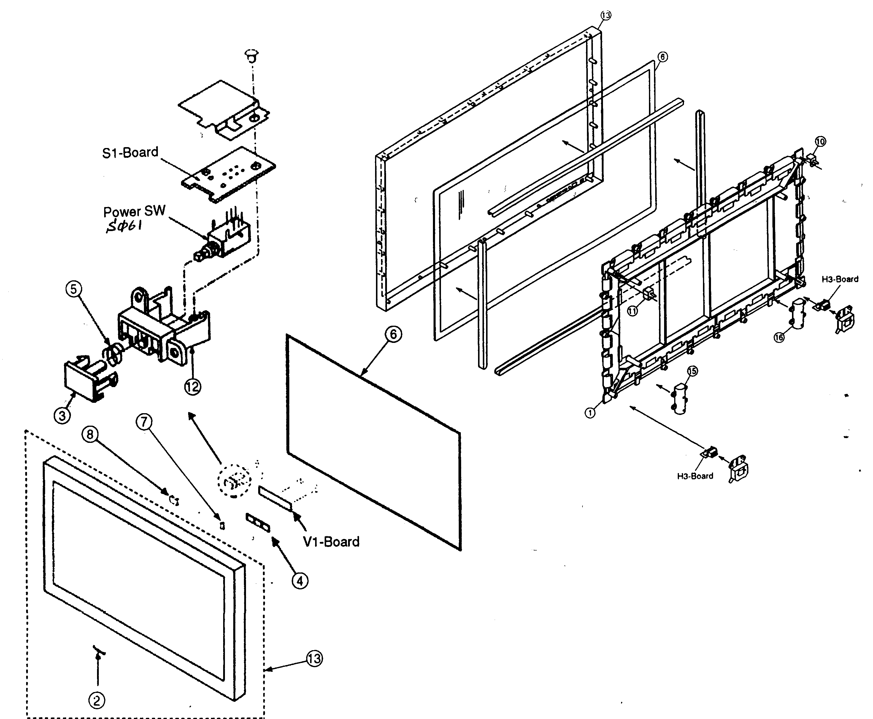 Front cabinet parts