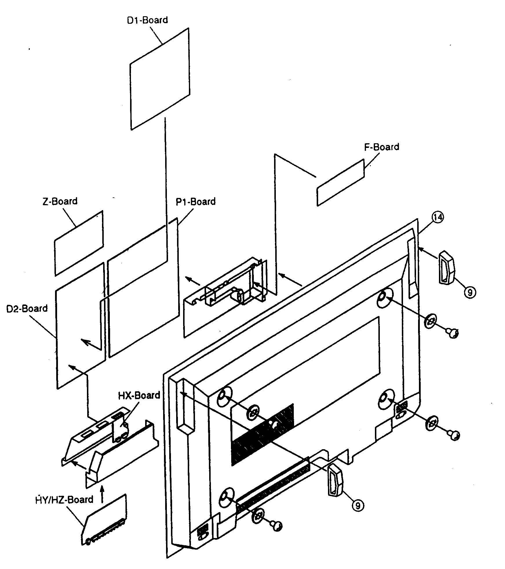 Back cabinet parts