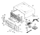 Yamaha RX-V2300 cabinet parts diagram