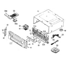 Yamaha RX-V3300 cabinet parts diagram