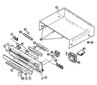 JVC RX-DV5SL cabinet parts diagram