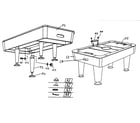 Sears 52725099 game table diagram