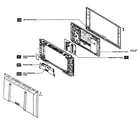 Philips 42FD9954 cabinet parts diagram