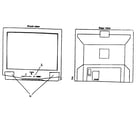 Panasonic CT-25G7F-1 cabinet parts diagram