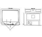 Panasonic CT-27G7SDUF-1 cabinet parts diagram