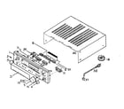 Denon AVR-1603 cabinet parts diagram