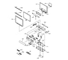 Toshiba 15DL72 cabinet parts diagram