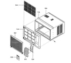 Kenmore 58073082300 cabinet front diagram