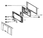 Philips 32FD9954 cabinet parts diagram