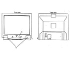 Panasonic CT-20G7DF-1 cabinet parts diagram