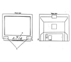 Panasonic CT-20D12DF-1 cabinet parts diagram