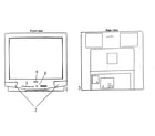 Panasonic CT-2014SB cabinet parts diagram