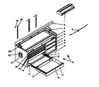 Craftsman 706591681 cabinet parts diagram