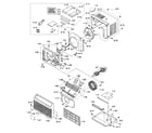 Sharp AF-S80DX cabinet parts diagram