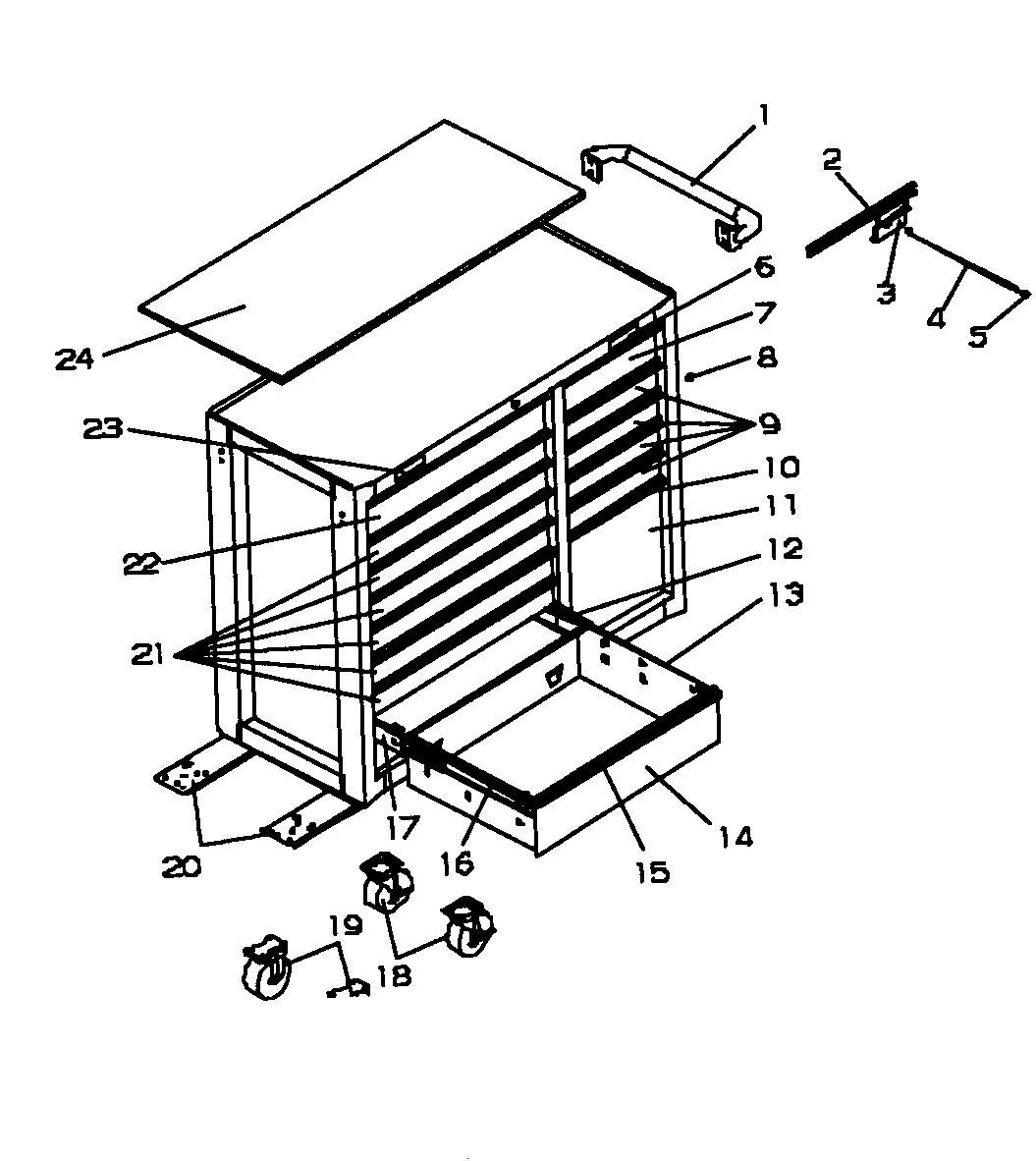 Cabinet parts