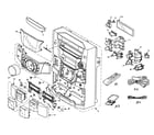 Panasonic SA-AK310P cabinet parts diagram