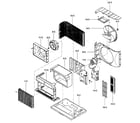 Kenmore 58073093300 air handlin/cycle parts diagram
