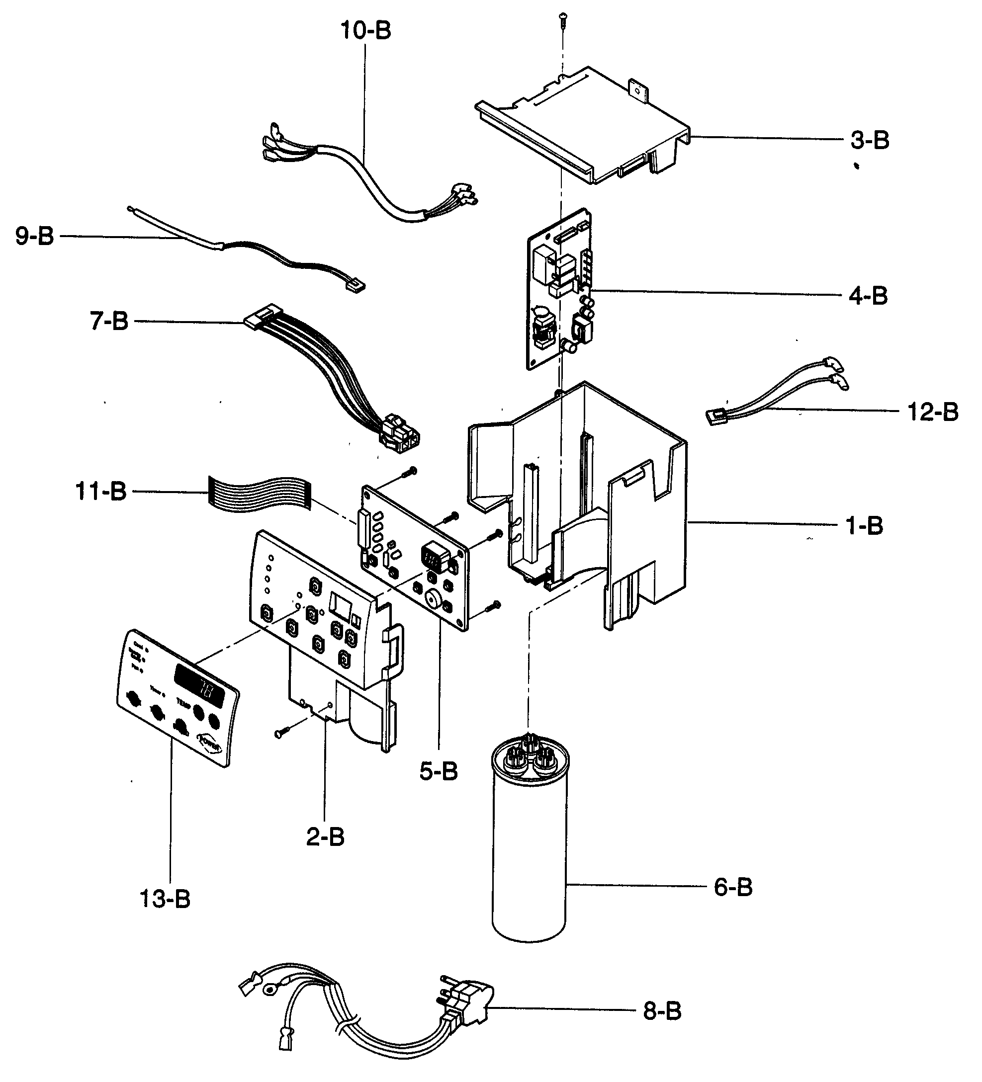 Control box assy
