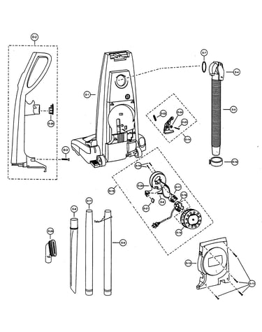 Body/handle/rear dust compartment