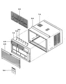 Cabinet/front grille assy