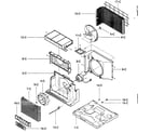 Kenmore 58073089300 air handling/cycle parts diagram