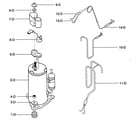 Kenmore 58073189300 compressor parts diagram