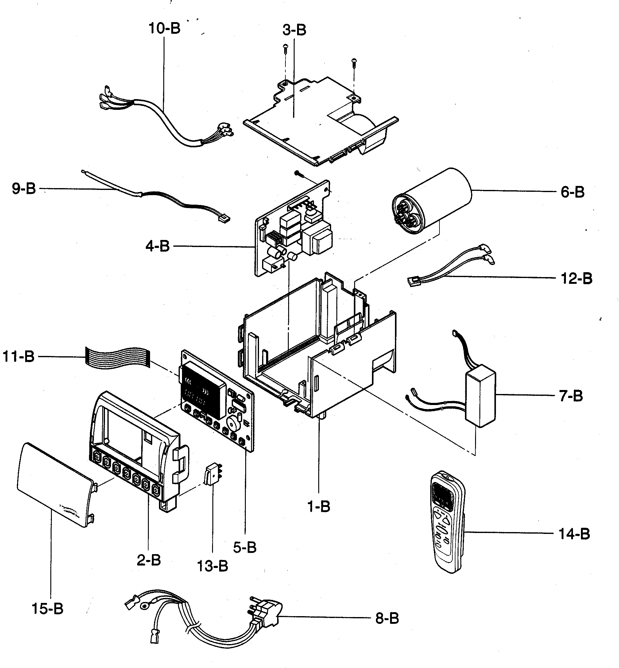Control box assy