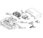 Toshiba SD-V280 cabinet parts diagram