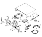 Yamaha CDR-HD1000 cabinet parts diagram