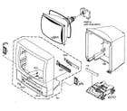 Toshiba MD13N3 cabinet parts diagram