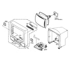Toshiba MD19N1 cabinet parts diagram