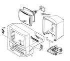 Toshiba MD13N1 cabinet parts diagram
