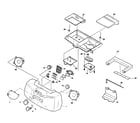 Aiwa CSD-FD89 cabinet parts diagram