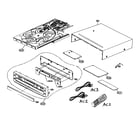 Toshiba SD-K615 cabinet parts diagram