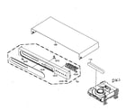 Toshiba SD-1810A cabinet parts diagram