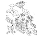 Aiwa Z-A60 cabinet parts diagram