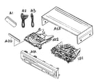Sylvania SRD3900 cabinet parts diagram