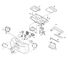 Aiwa CSD-FD79 cabinet parts diagram