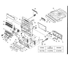 Aiwa NSX-TR99 cabinet parts diagram